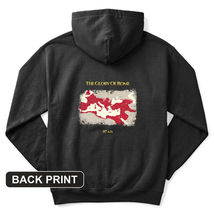 Roman Empire Map Back Print Hoodie