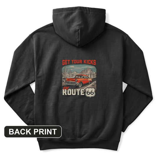 Route 66 Billboard Back Print Hoodie