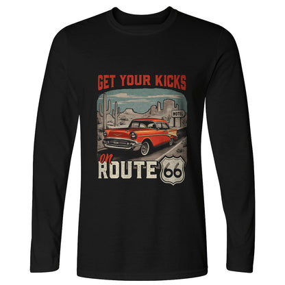 Route 66 Billboard Long Sleeve T-Shirt
