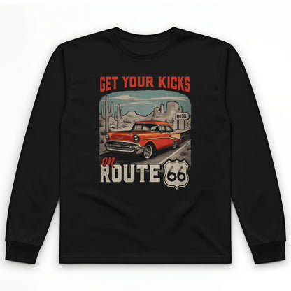 Route 66 Billboard Long Sleeve T-Shirt