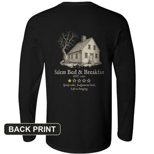 Salem Bed And Breakfast 1692 Back Print Long Sleeve T-Shirt