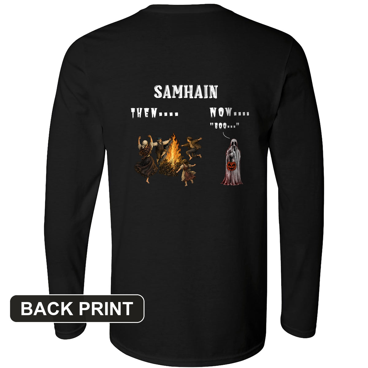 Samhain Back Print Long Sleeve T-Shirt