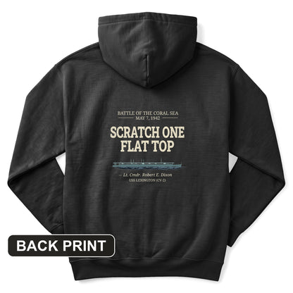 Scratch One Flat Top Back Print Hoodie