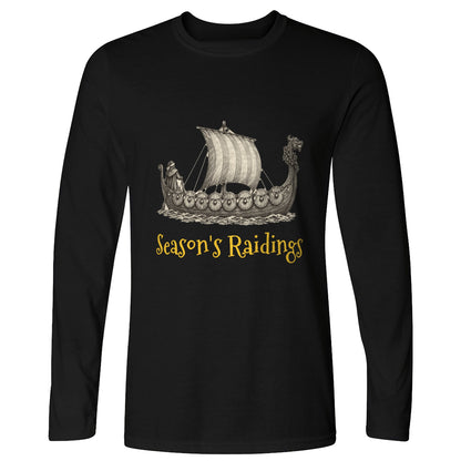Seasons Raidings Viking Christmas Long Sleeve T-Shirt