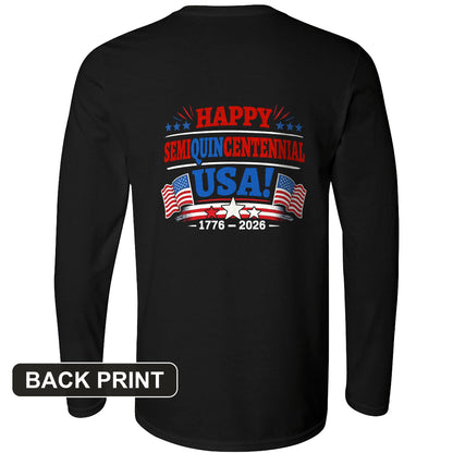 Semiquincentennial Back Print Long Sleeve T-Shirt