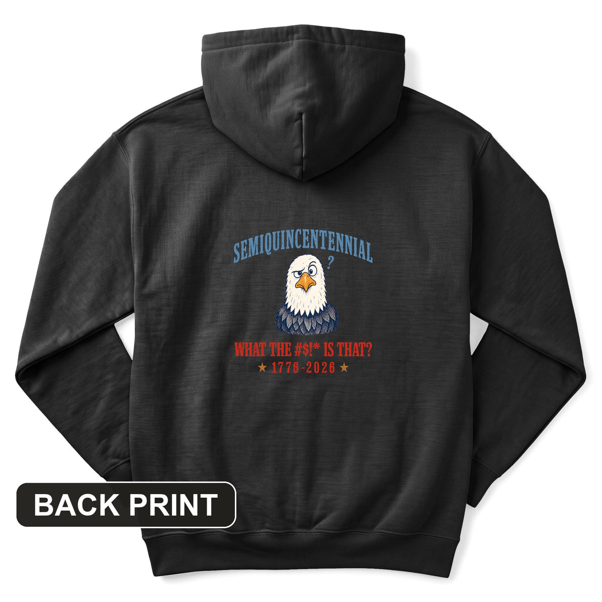 Semiquincentennial Eagle Back Print Hoodie