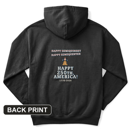 Semiquincentennial Spelling Back Print Hoodie