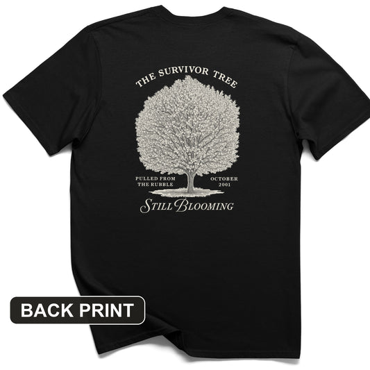 September 11 - Survivor Tree Back Print T-Shirt