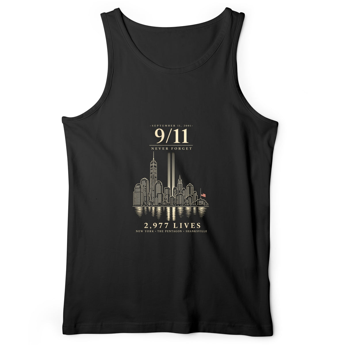 September 11 Never Forget Tank Top