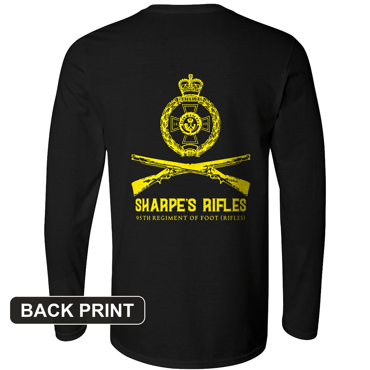 Sharpe's Rifles Back Print Long Sleeve T-Shirt