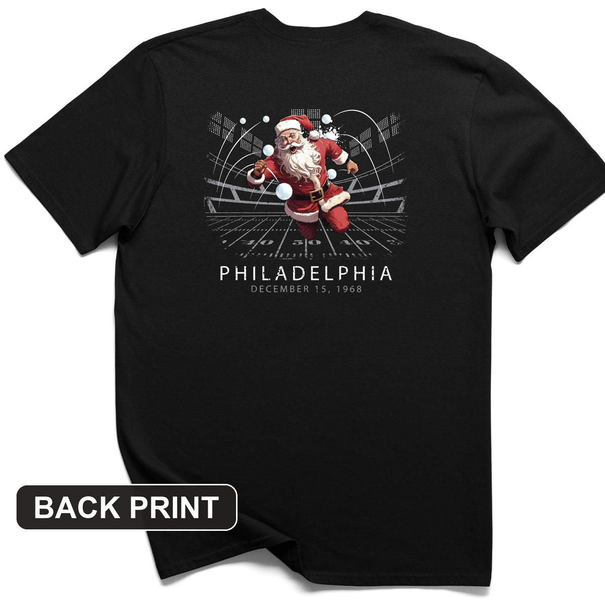 Snowballs at Santa Back Print T-Shirt