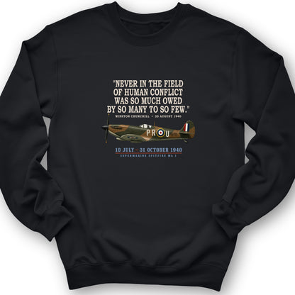Spitfire So Few Quote Crewneck