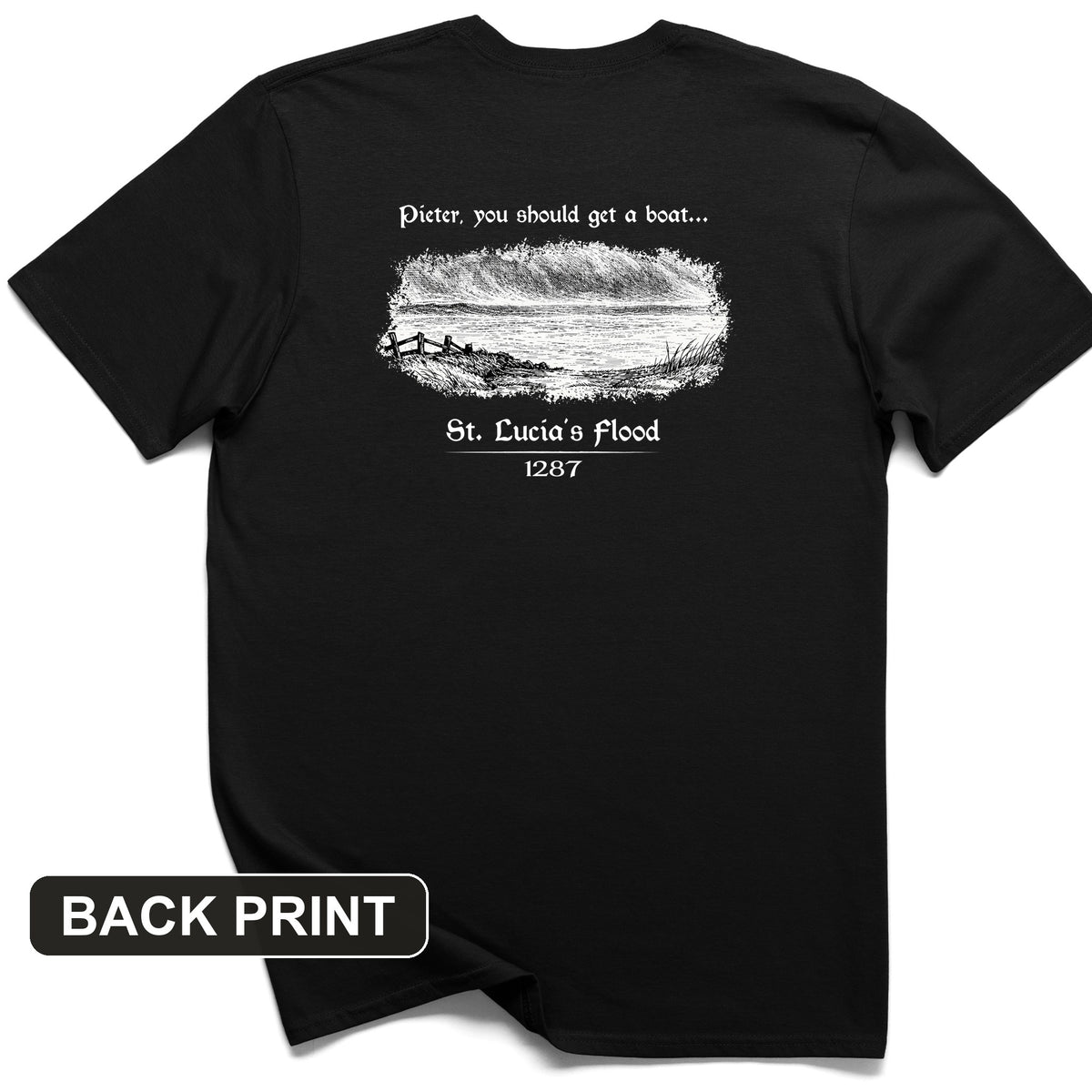 St Lucia Flood Back Print T-Shirt