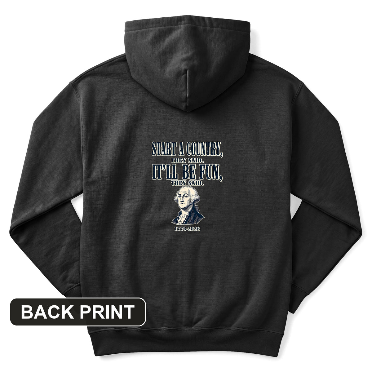 Start a Country Back Print Hoodie