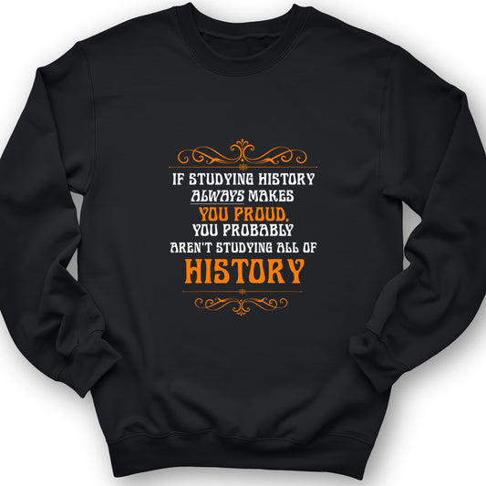 Studying History Crewneck