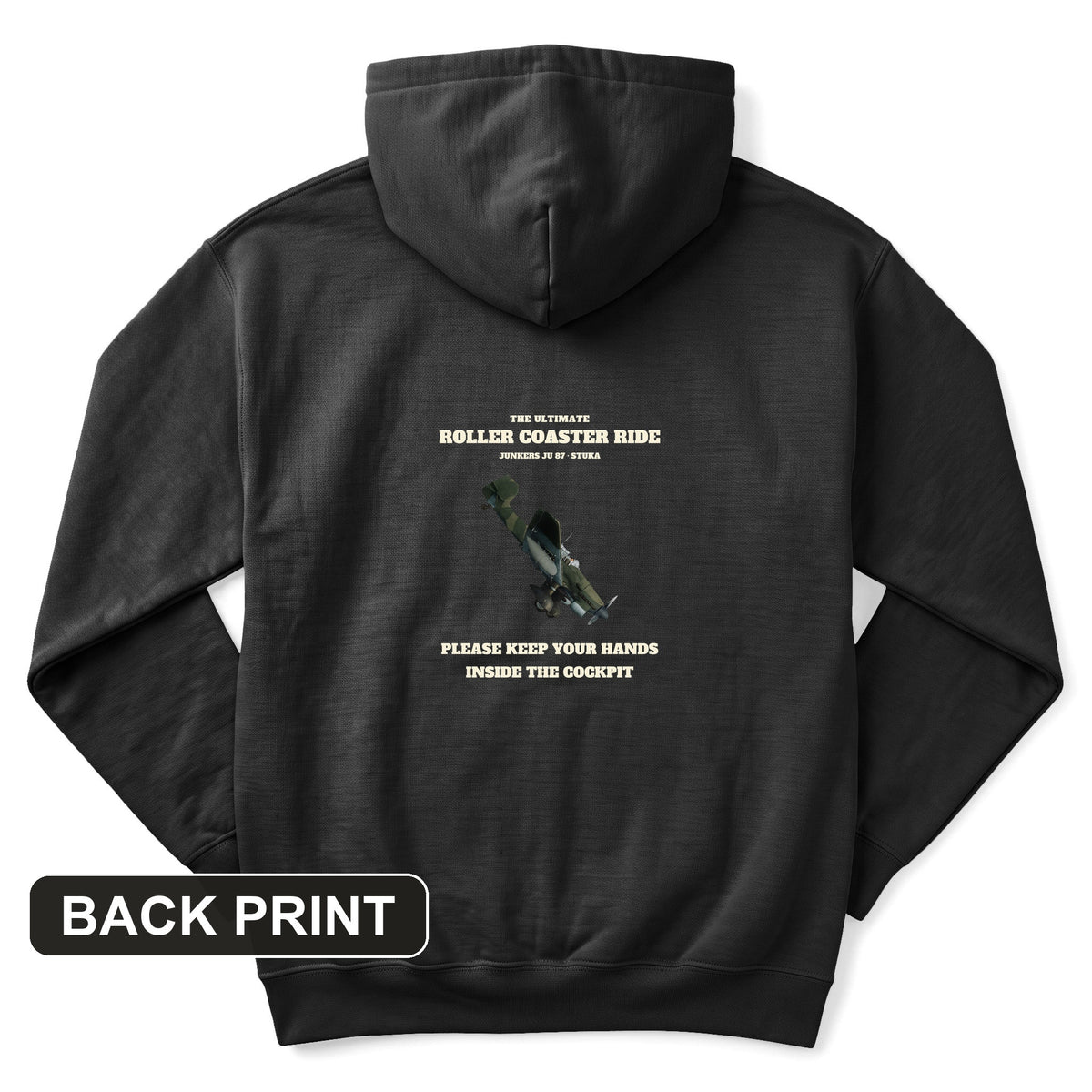Stuka Roller Coaster Ride Back Print Hoodie