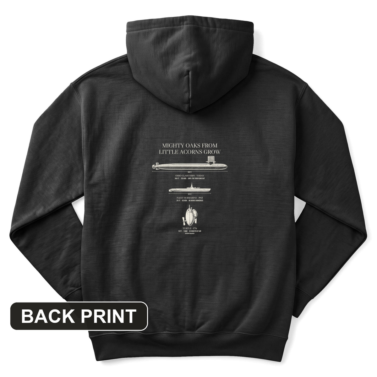 Submarine Evolution Back Print Hoodie
