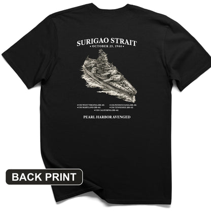 Surigao Strait Back Print T-Shirt