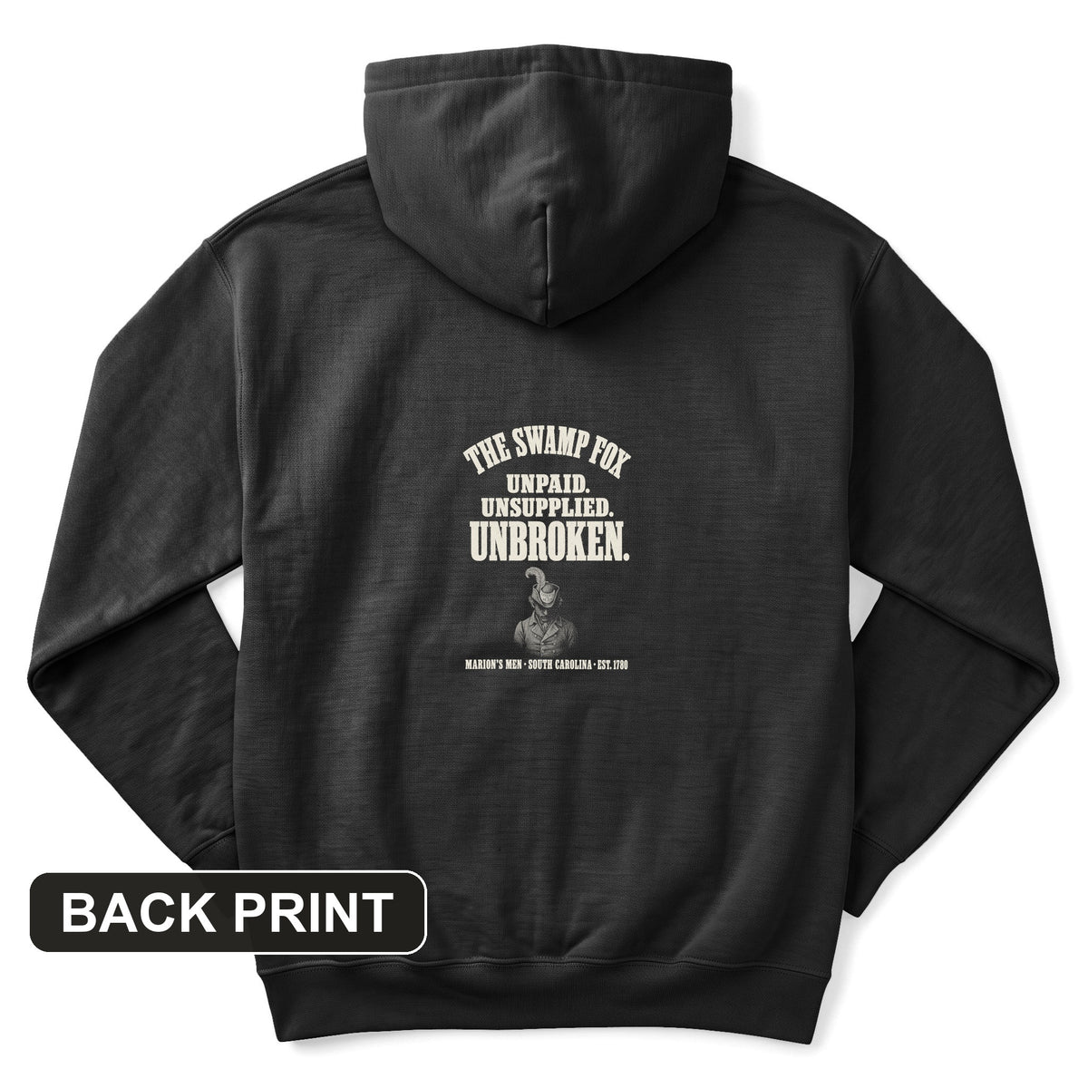 Swamp Fox Unbroken Back Print Hoodie