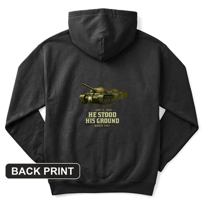Tank Man Back Print Hoodie