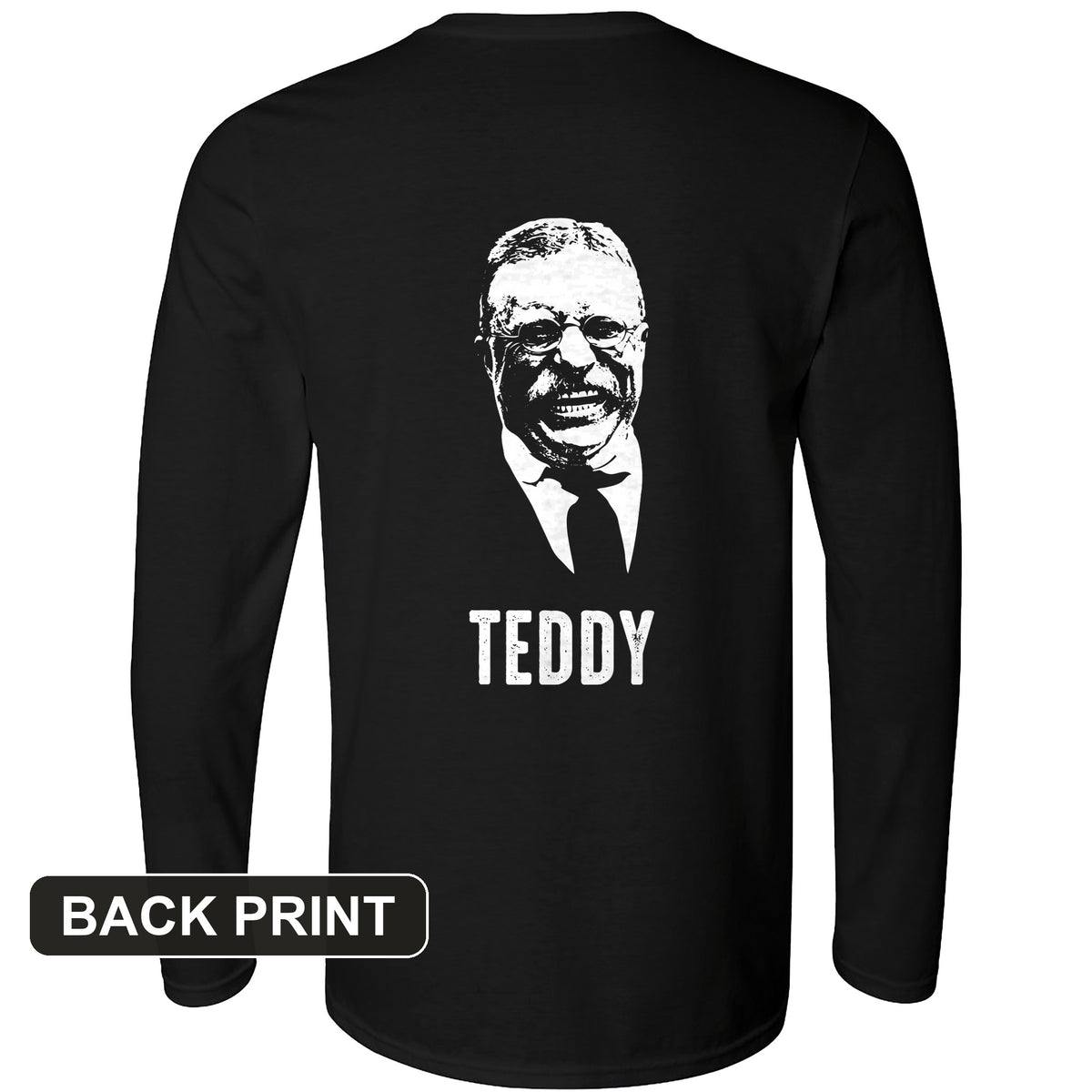 Teddy Back Print Long Sleeve T-Shirt