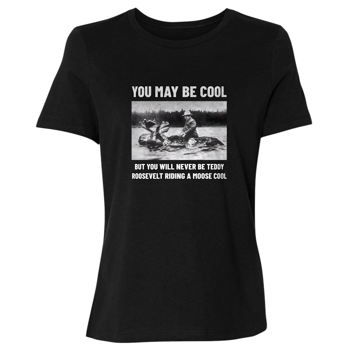 Teddy Riding Moose Women's T-Shirt