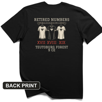Teutoburg Retired Numbers Back Print T-Shirt