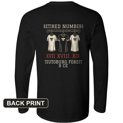 Teutoburg Retired Numbers Back Print Long Sleeve T-Shirt