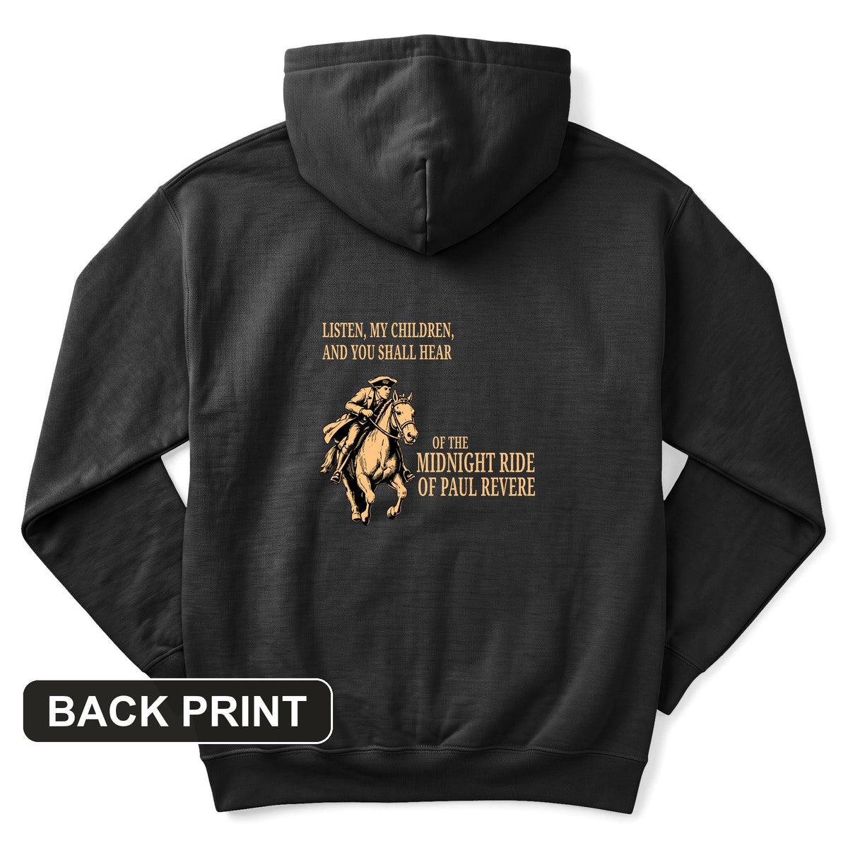 The Midnight Ride Back Print Hoodie