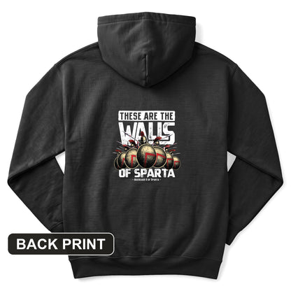 The Walls Of Sparta Back Print Hoodie