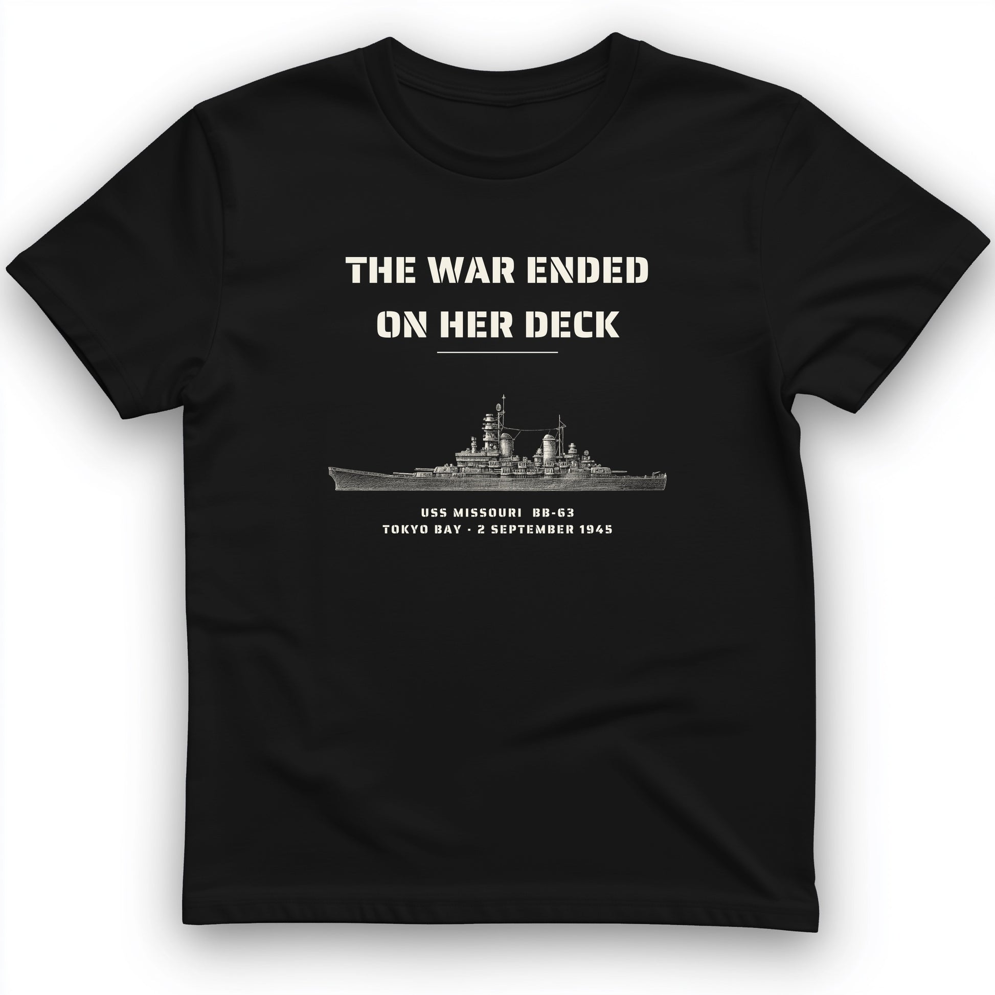 The War Ended On Her Deck T-Shirt