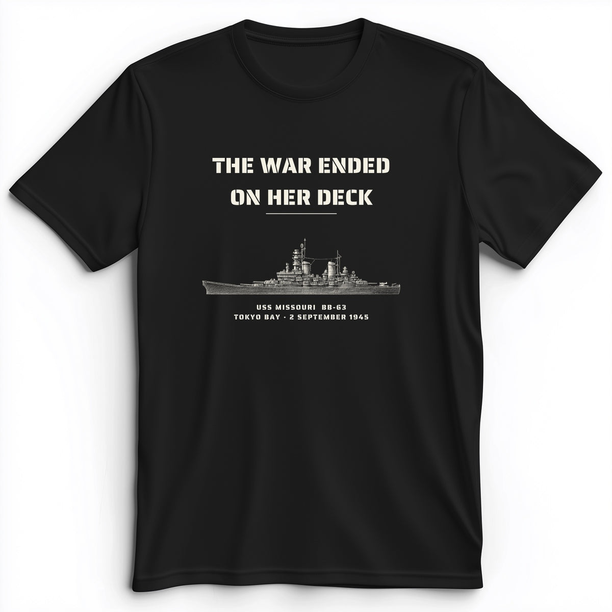 The War Ended On Her Deck Premium Tee