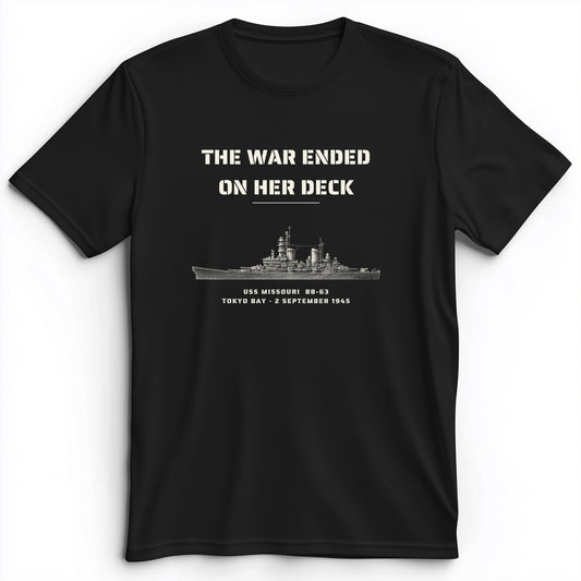 The War Ended On Her Deck Premium Tee