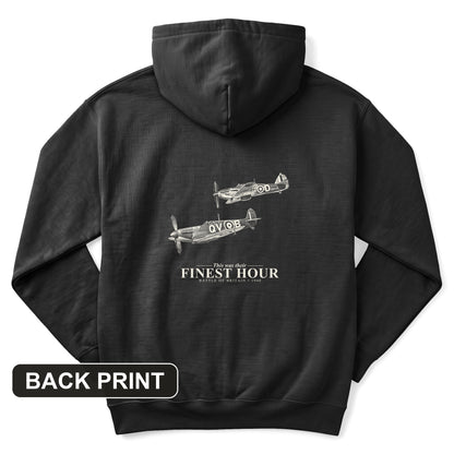 Their Finest Hour Back Print Hoodie