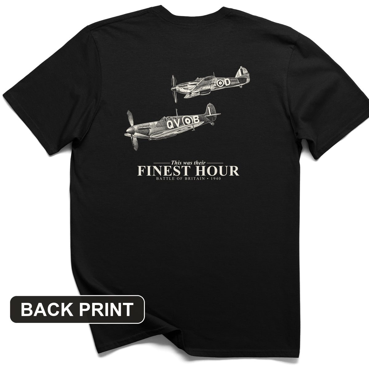 Their Finest Hour Back Print T-Shirt