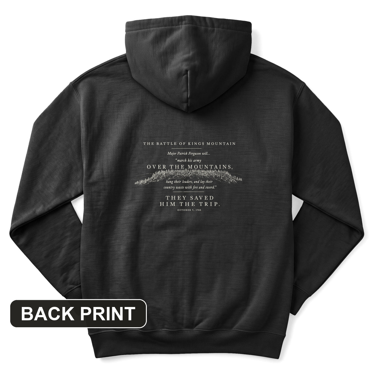 They Saved Him The Trip Back Print Hoodie