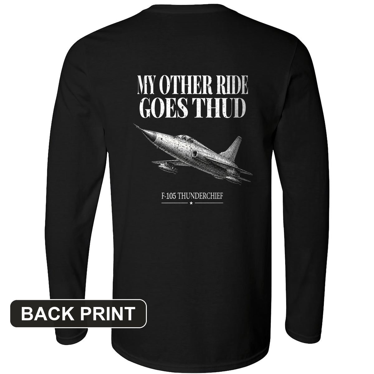 Thud Back Print Long Sleeve T-Shirt