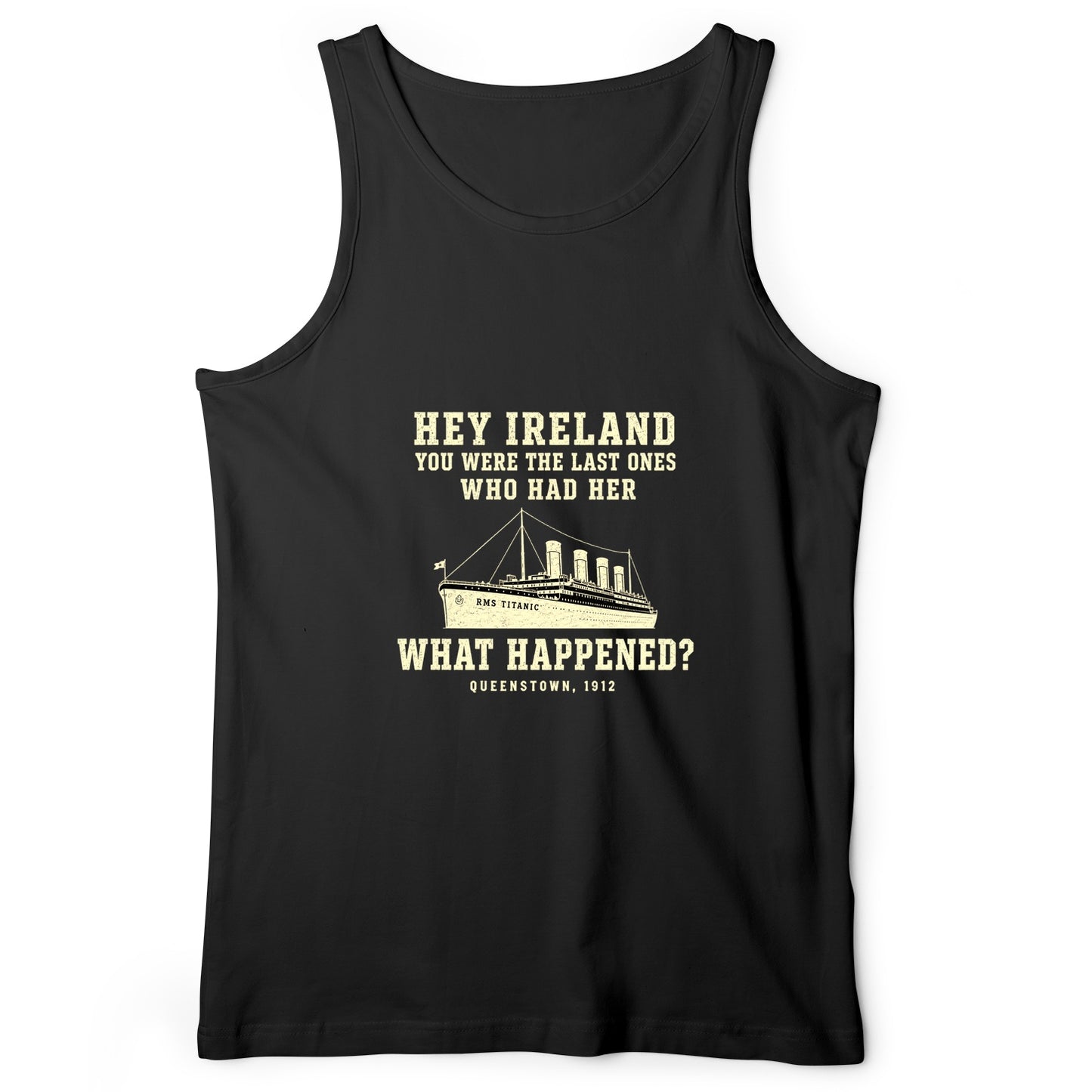 Titanic What Happened Queenstown 1912 Tank Top