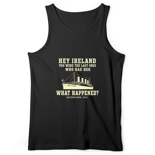Titanic "What Happened" Queenstown 1912 Tank Top