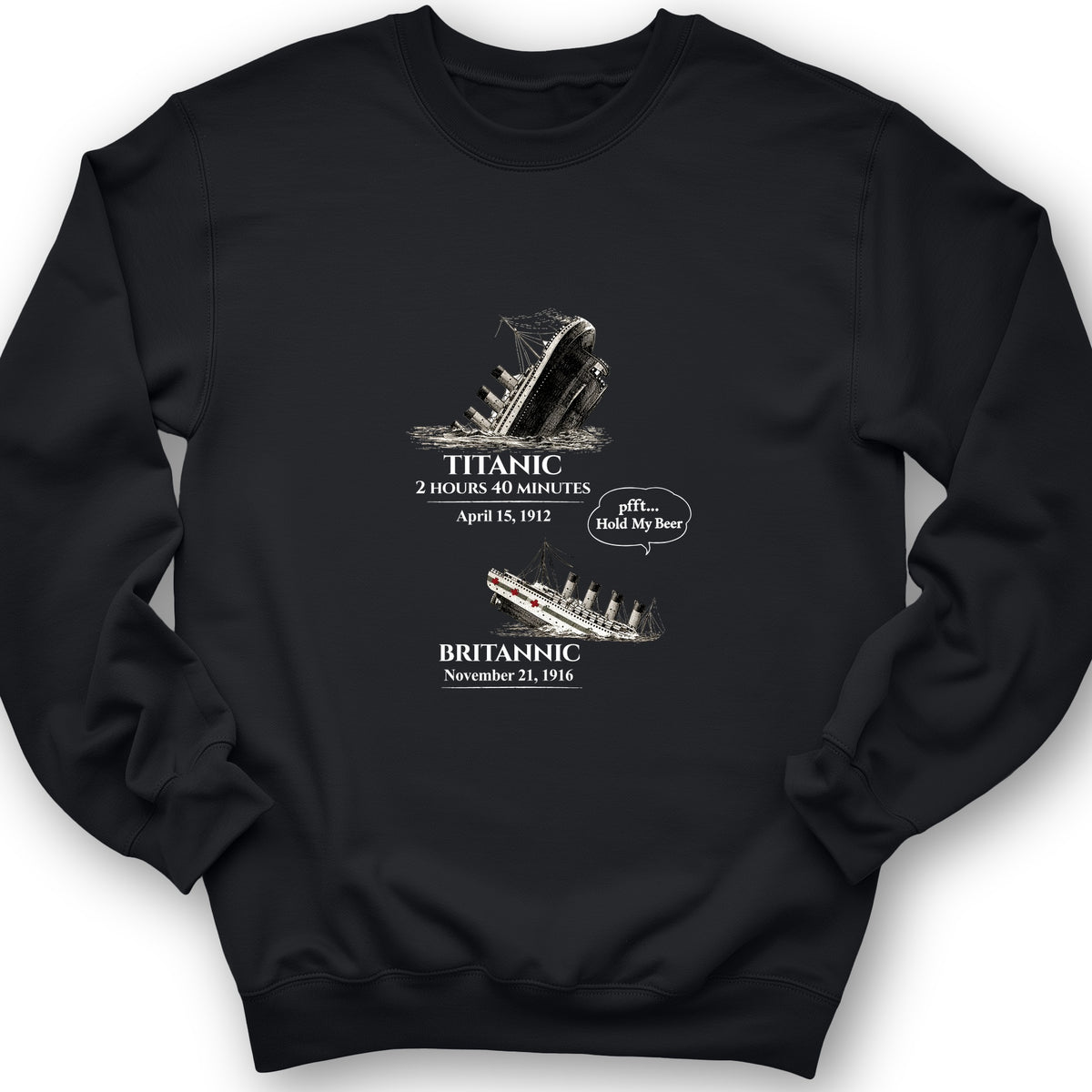 Titanic and Britannic Crewneck
