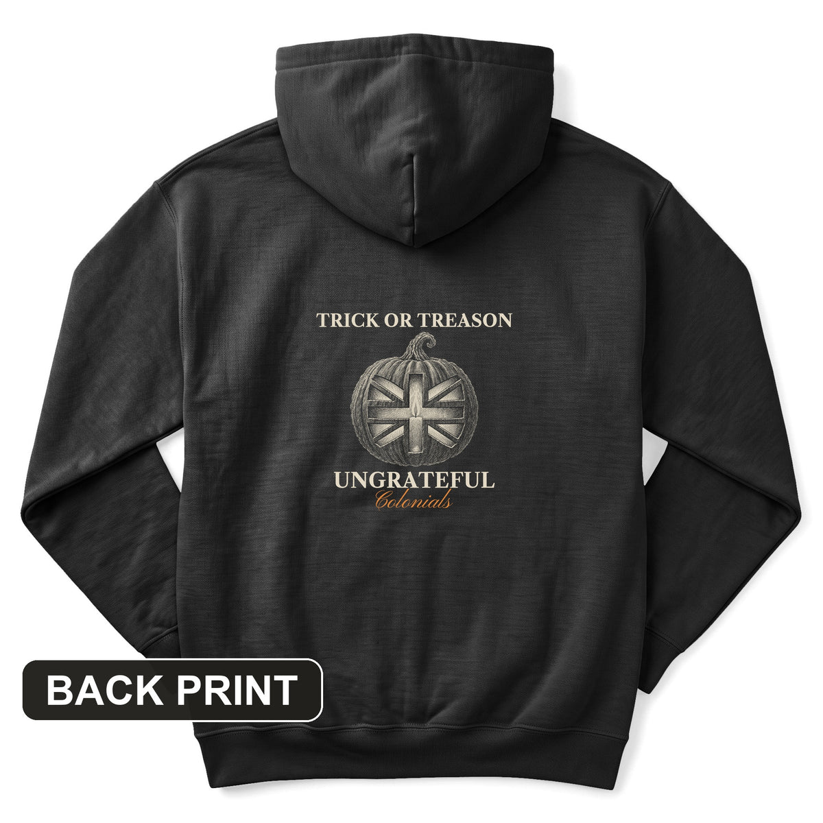Trick Or Treason Back Print Hoodie