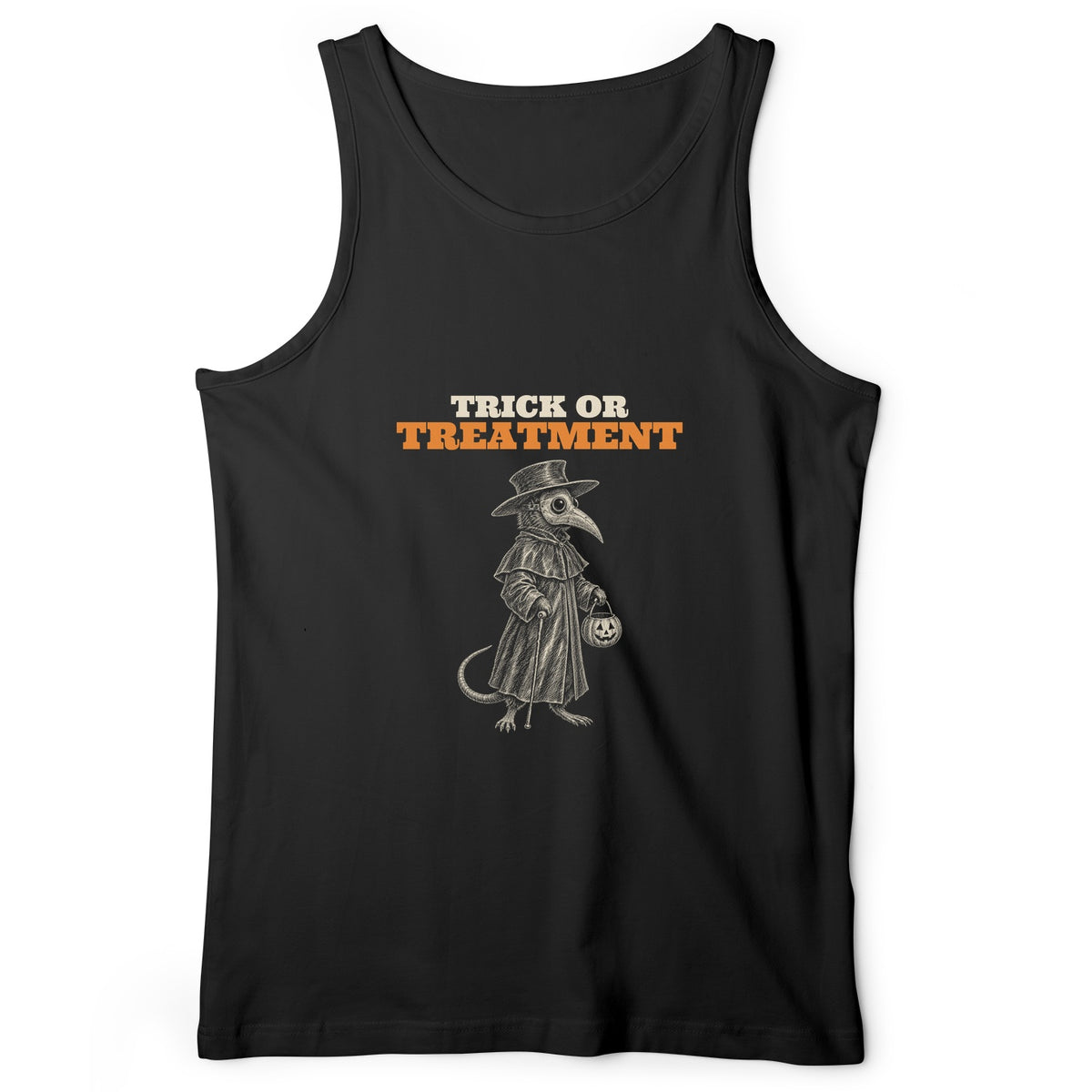 Trick Or Treatment Plague Rat Tank Top