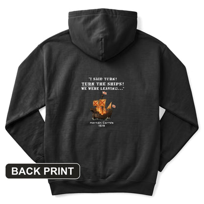 Turn The Ships Back Print Hoodie