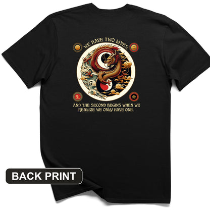 Two Lives Back Print T-Shirt