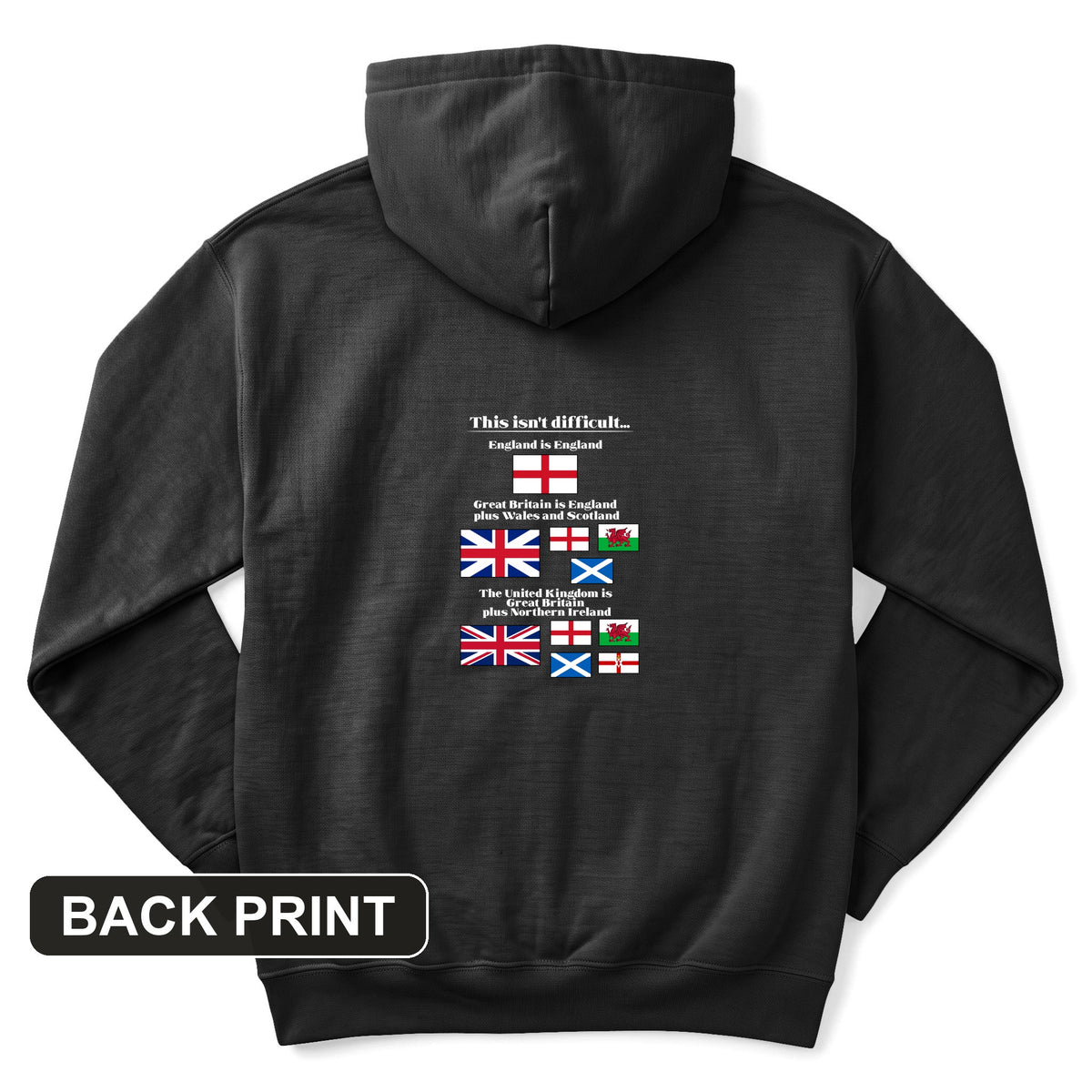 UK Make-up Back Print Hoodie