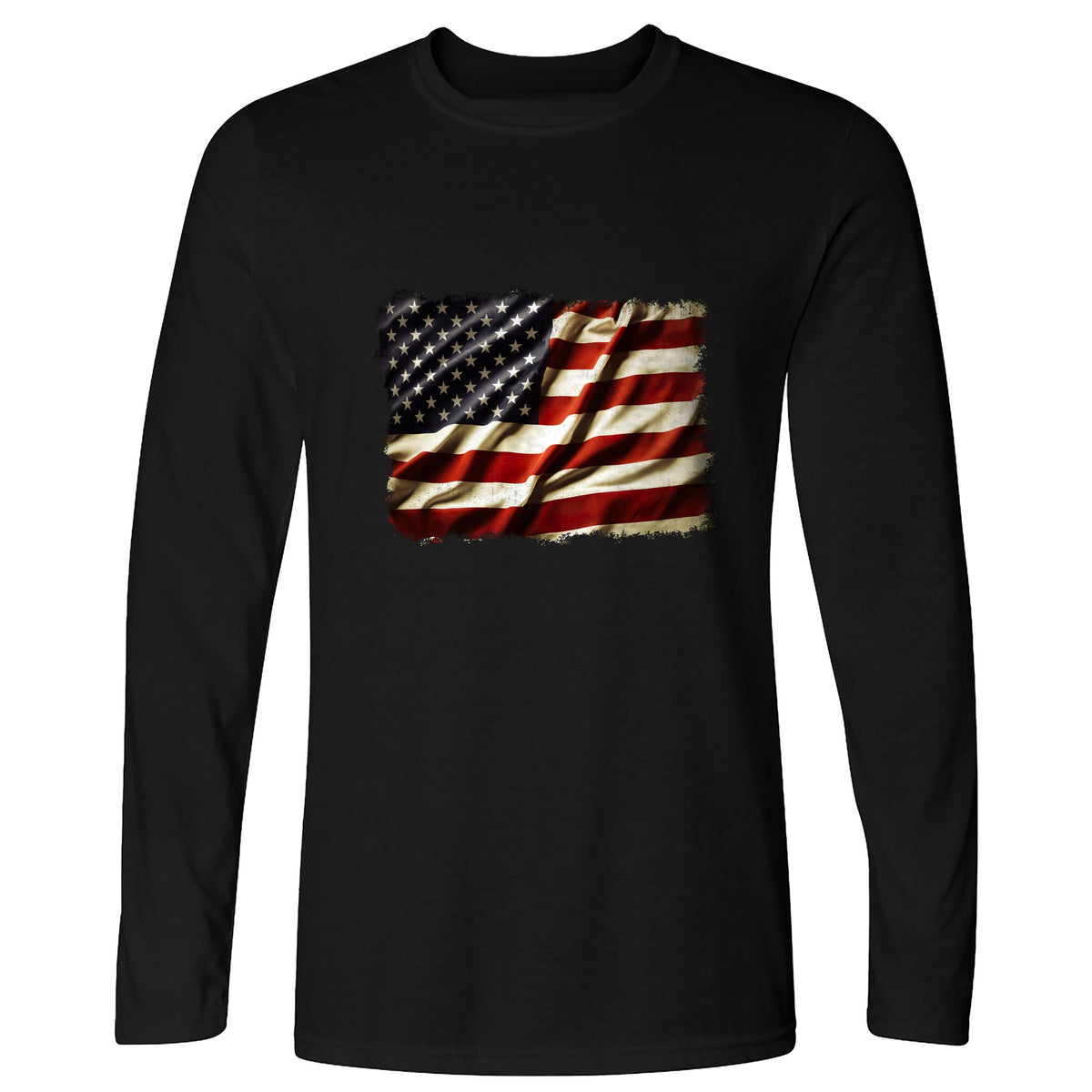 USA Flag Long Sleeve T-Shirt