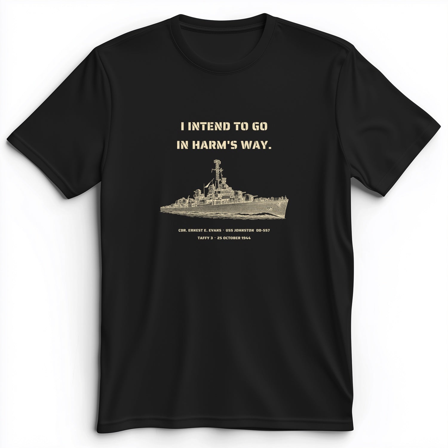 USS Johnston In Harms Way Premium Tee