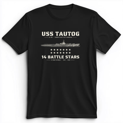USS Tautog 14 Battle Stars Premium Tee