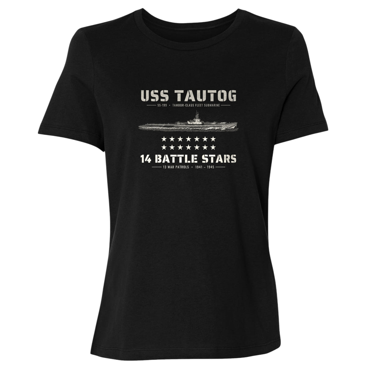 USS Tautog 14 Battle Stars Women's T-Shirt