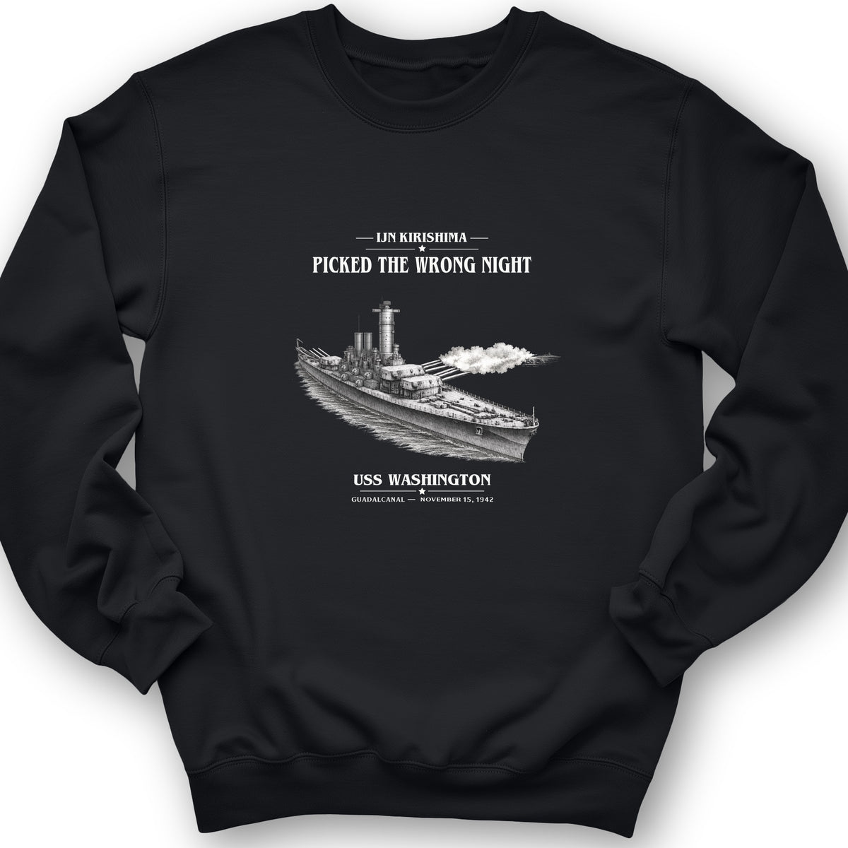 USS Washington at Guadalcanal Crewneck